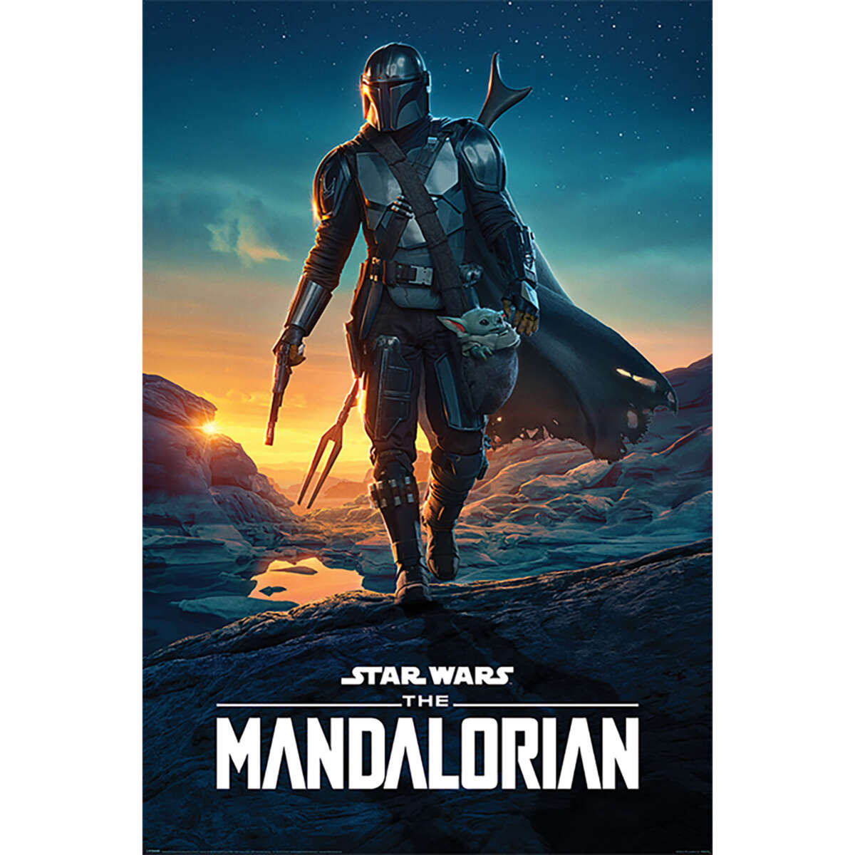 Star Wars Plakat Mandalorian Nightfall plakat
