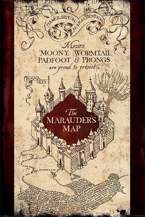 Harry Potter™ The Marauders Map plakat