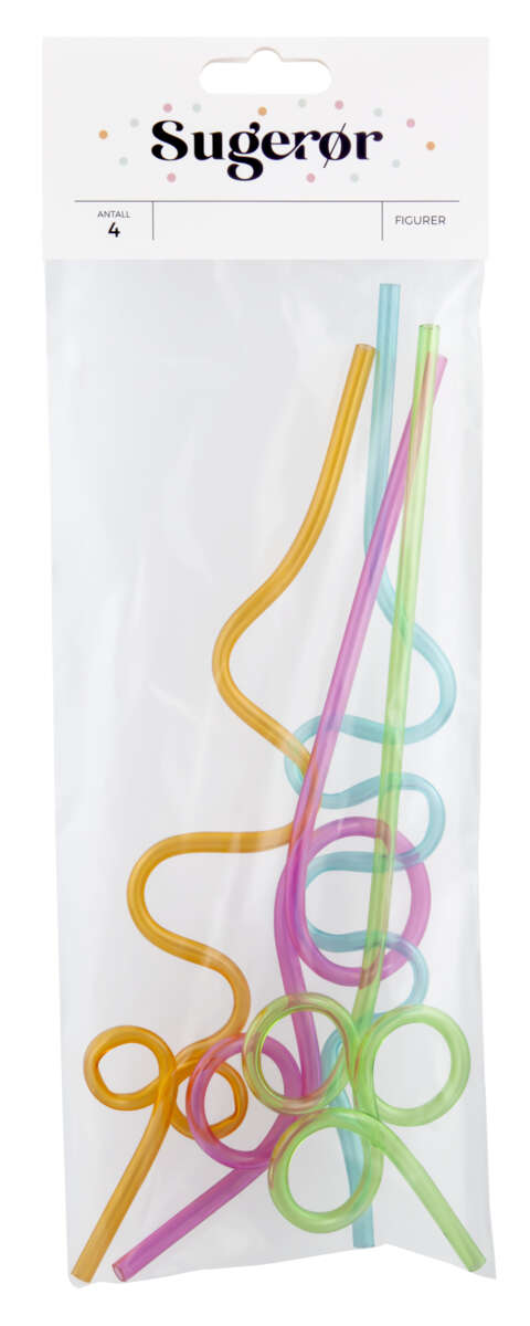 Figursugerør 4pk