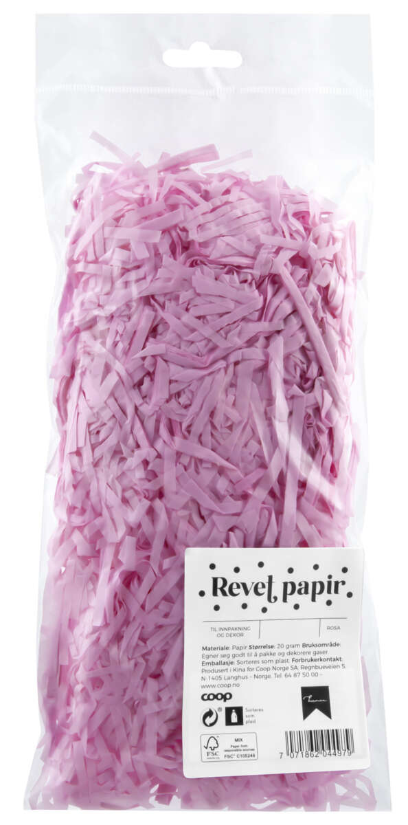 Revet papir rosa