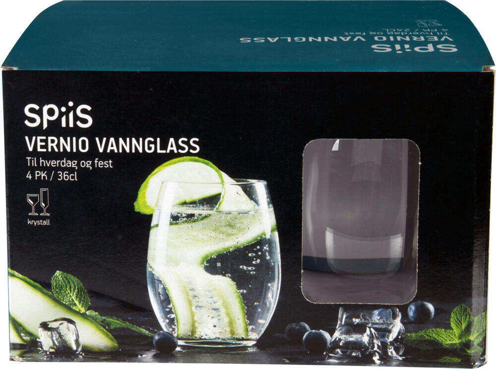 SPiiS Vernio vannglass 4pk