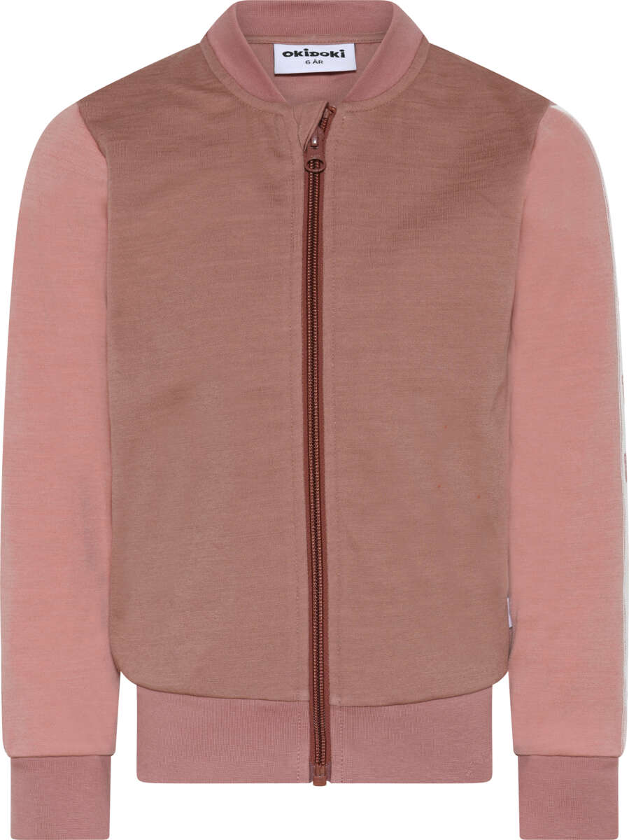 Okidoki ull/bomull jakke barn