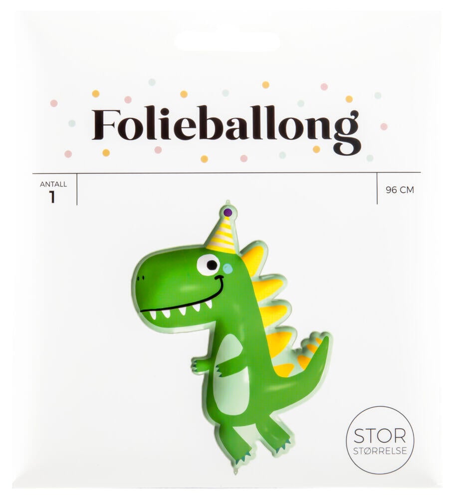 Folieballong Dinosaur H: 96 cm