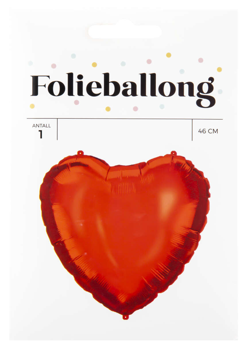 Folieballong Hjerte ø: 46 cm