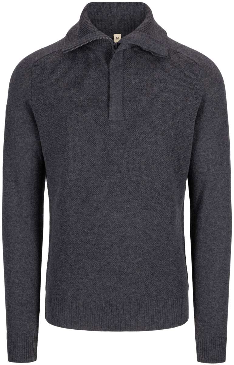 Tufte Robin Stitch half-zip ullgenser herre