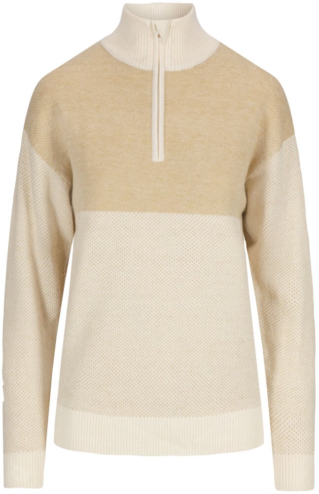 Tufte Robin Stitch half-zip ullgenser dame