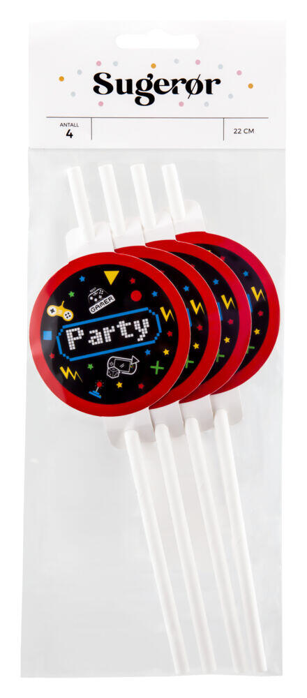 Sugerør Gaming 4pk