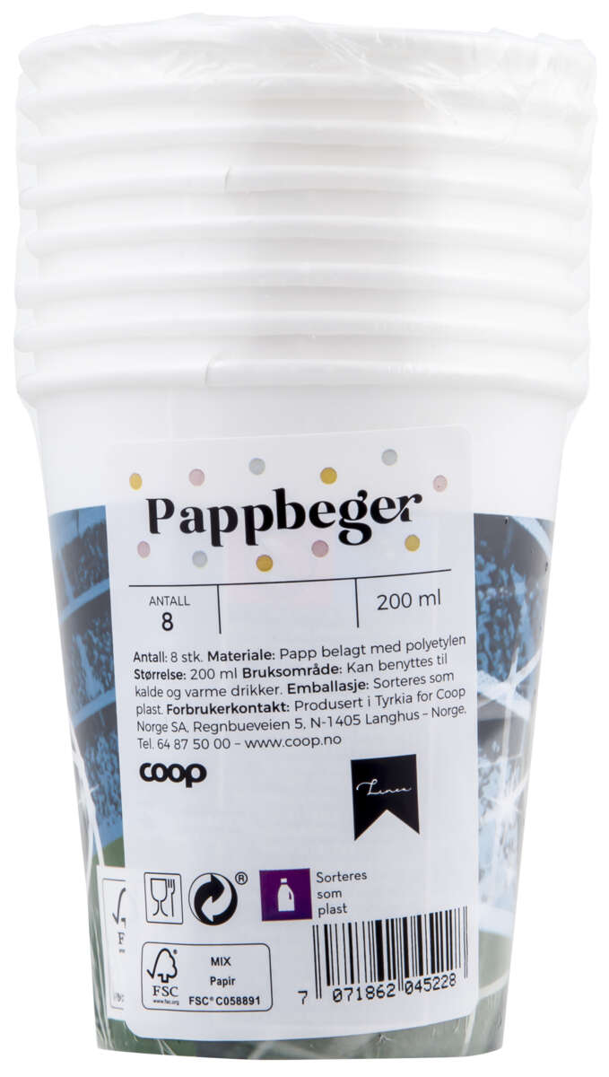 Pappbeger 8-pk