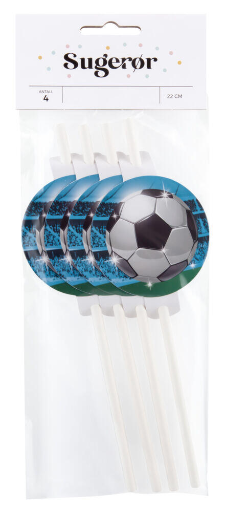 Sugerør Fotball 4pk