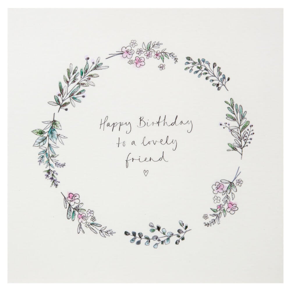 Kort Happy Birthday to a lovely friend