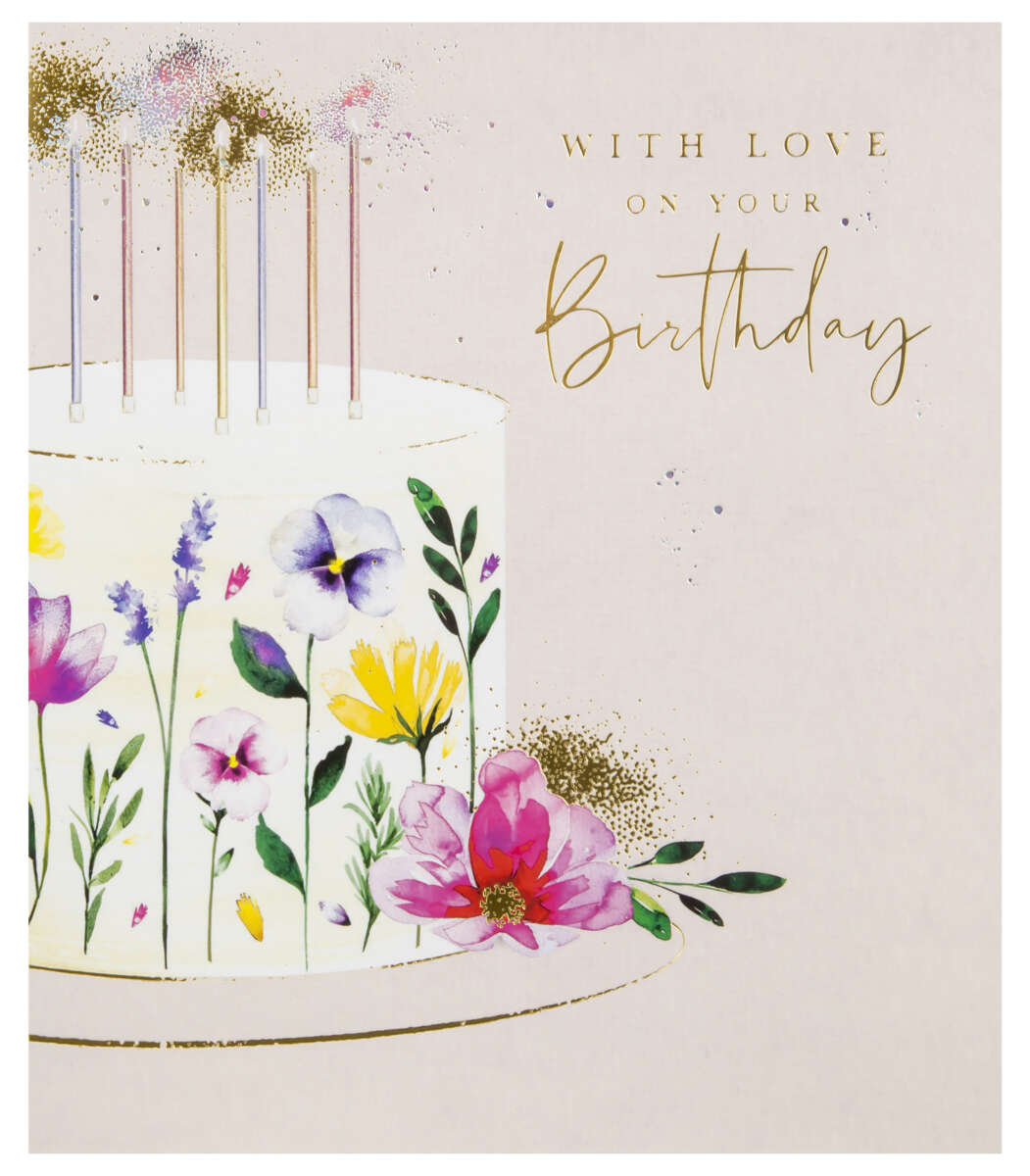 Kort With love on your birthday