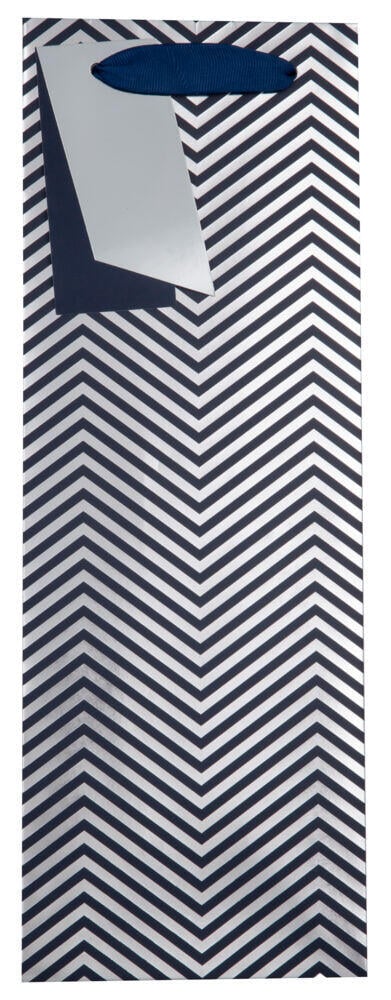 Flaskepose Sort/sølv