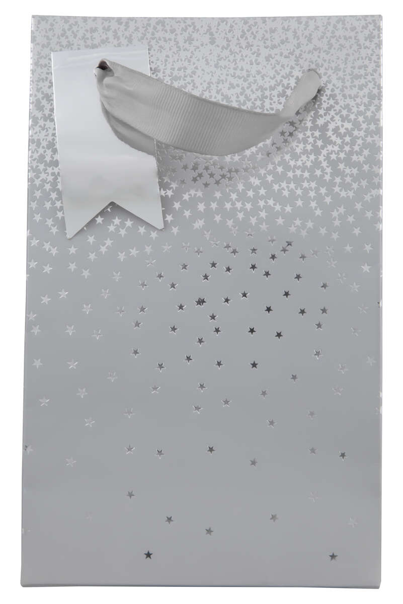 Gavepose liten Grå/sølv