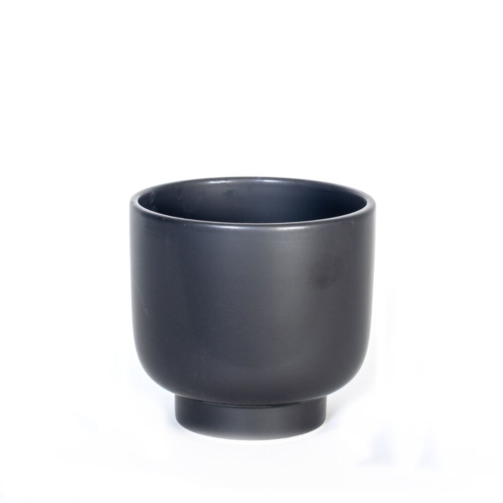 Blomsterpotte i glasert keramikk