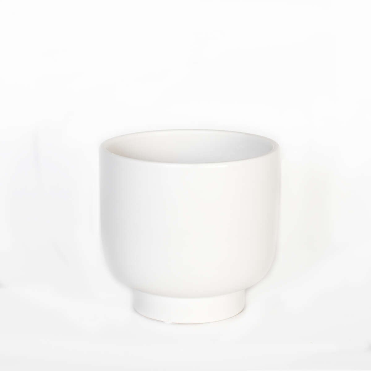 Blomsterpotte i glasert keramikk