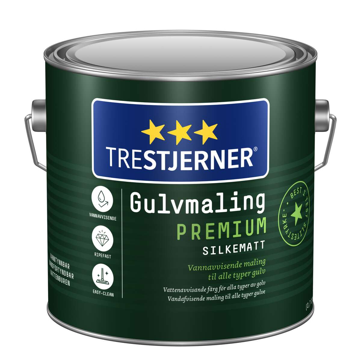 TreStjerner 15/silkematt Premium gulvmaling