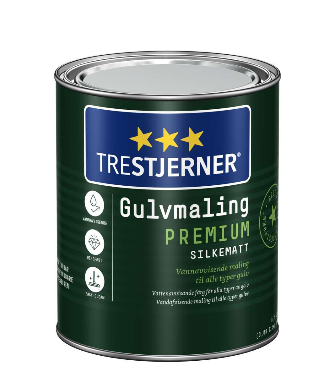 TreStjerner 15/silkematt Premium gulvmaling
