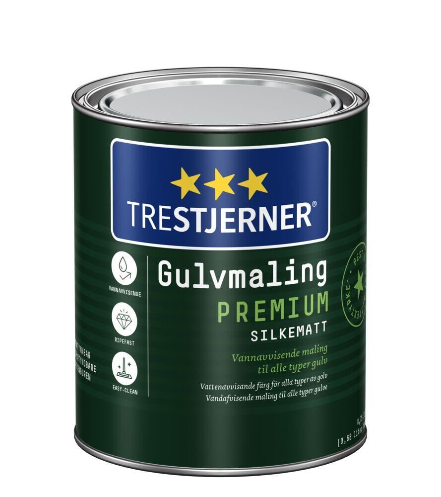 TreStjerner 15/silkematt Premium gulvmaling