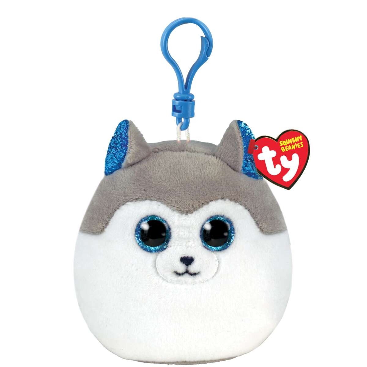 Ty® Squishy Beanies Slush Husky Dog Clip