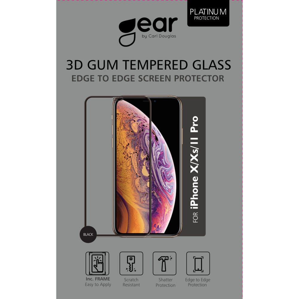 Gear skjermbeskyttelse til iPhone X/Xs/II Pro