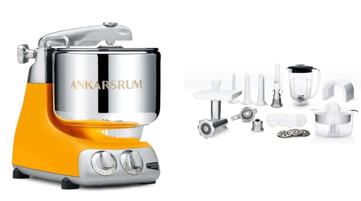 Ankarsrum® Assistent Original 6230 gul med stor tilbehørspakke