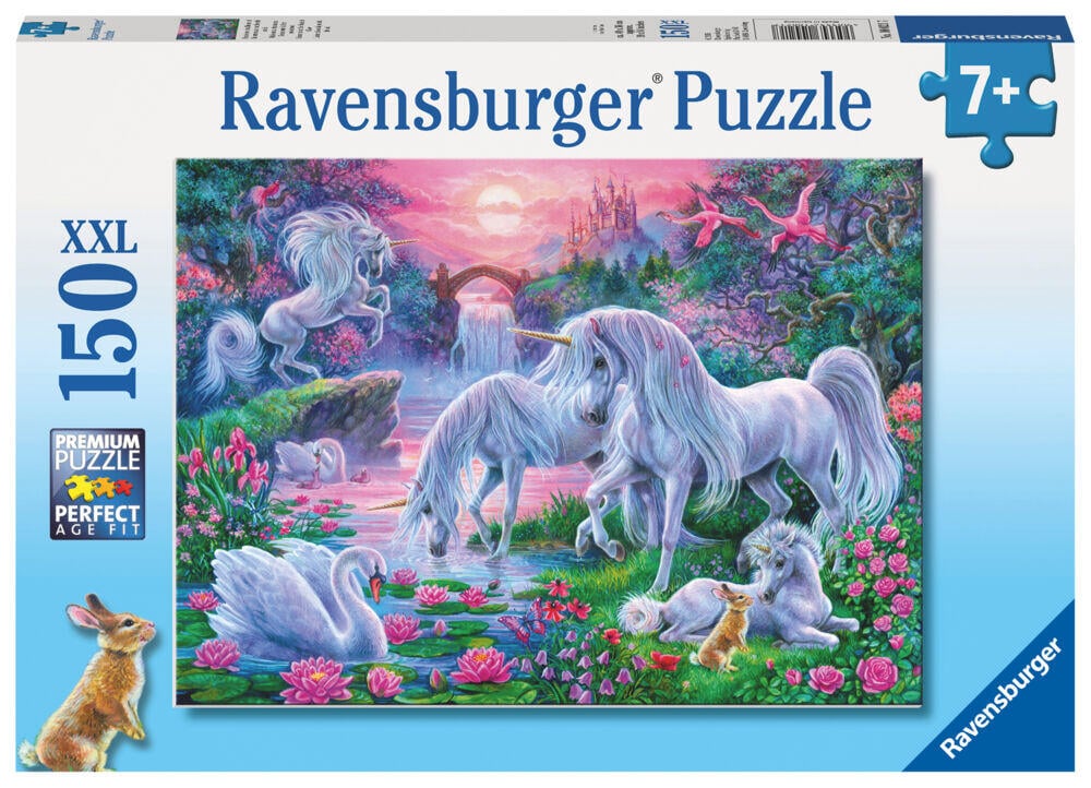 Ravensburger Puzzle Unicorns in the Sunset Glow puslespill
