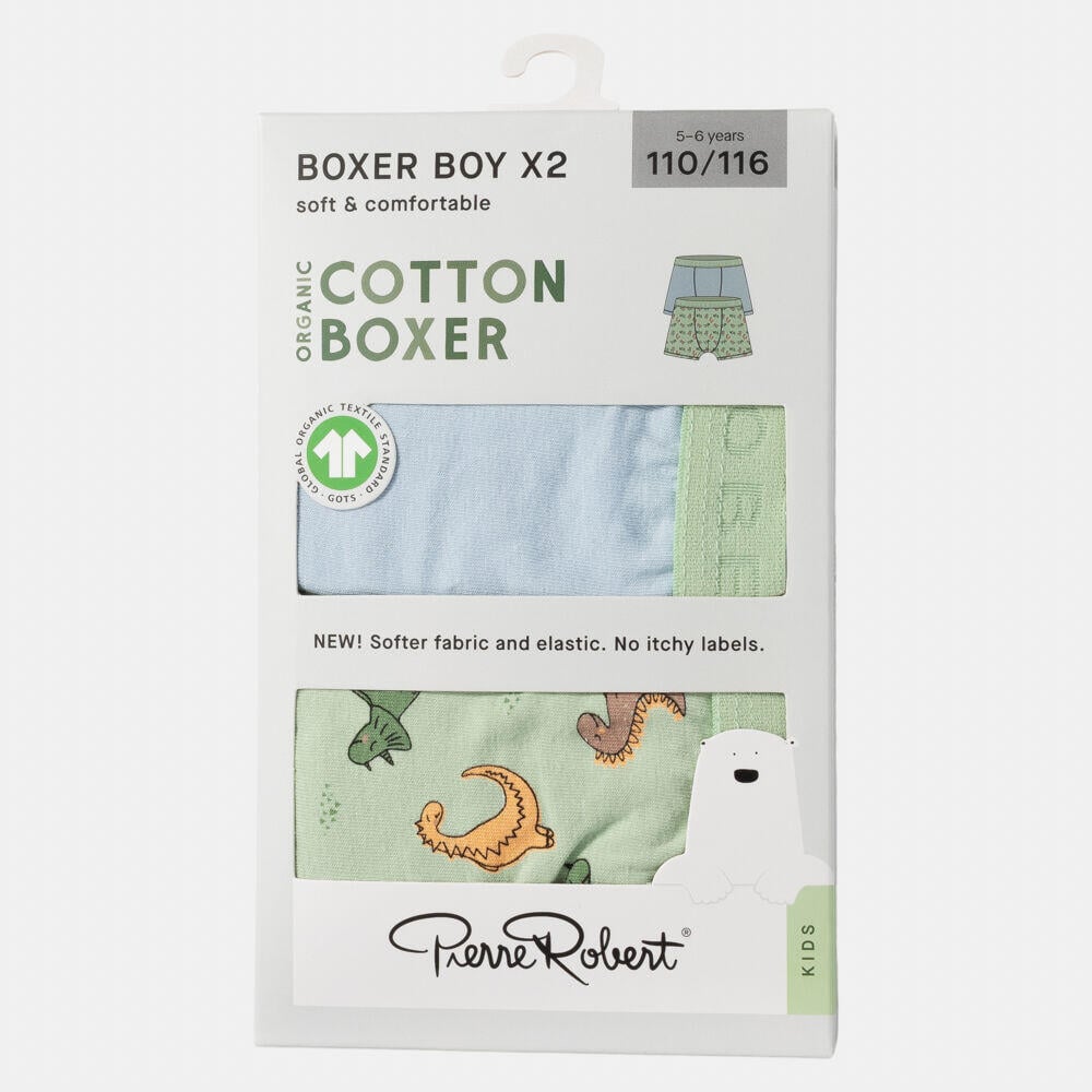 Pierre Robert Cotton Boxer 2-pk barn