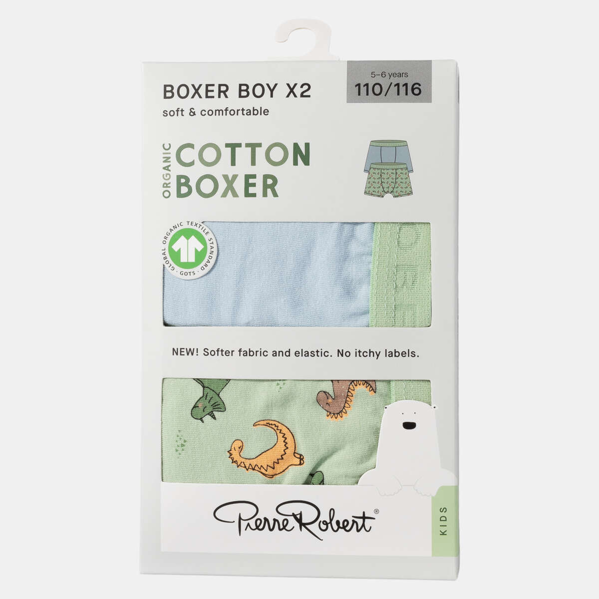 Pierre Robert Cotton Boxer 2-pk barn