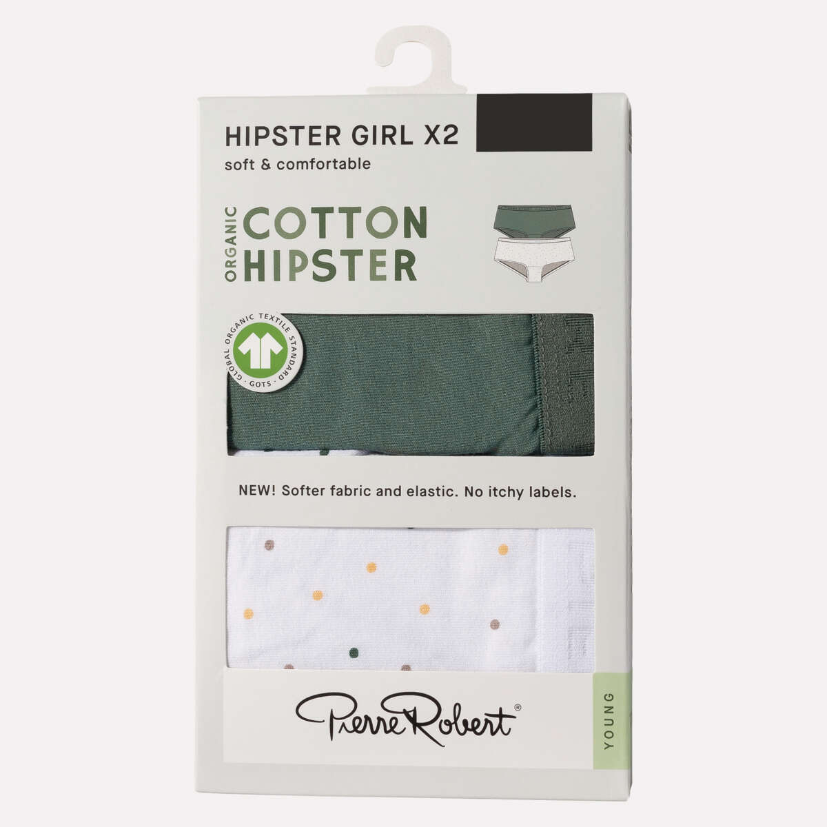 Pierre Robert Cotton Hipster 2-pk hipstertruser junior