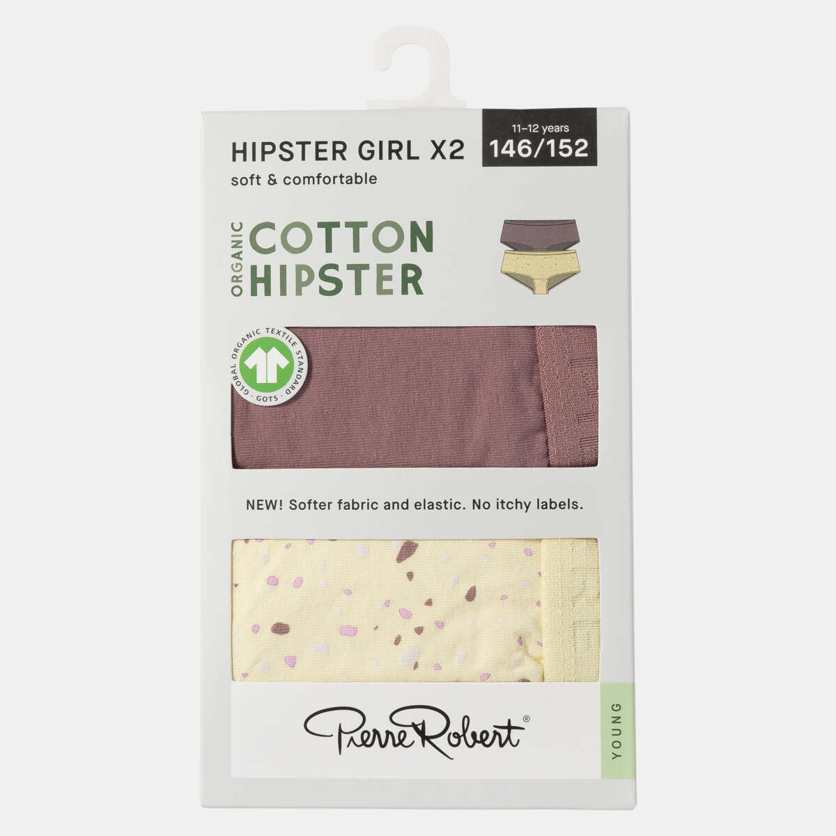 Pierre Robert Cotton Hipster 2-pk hipstertruser junior