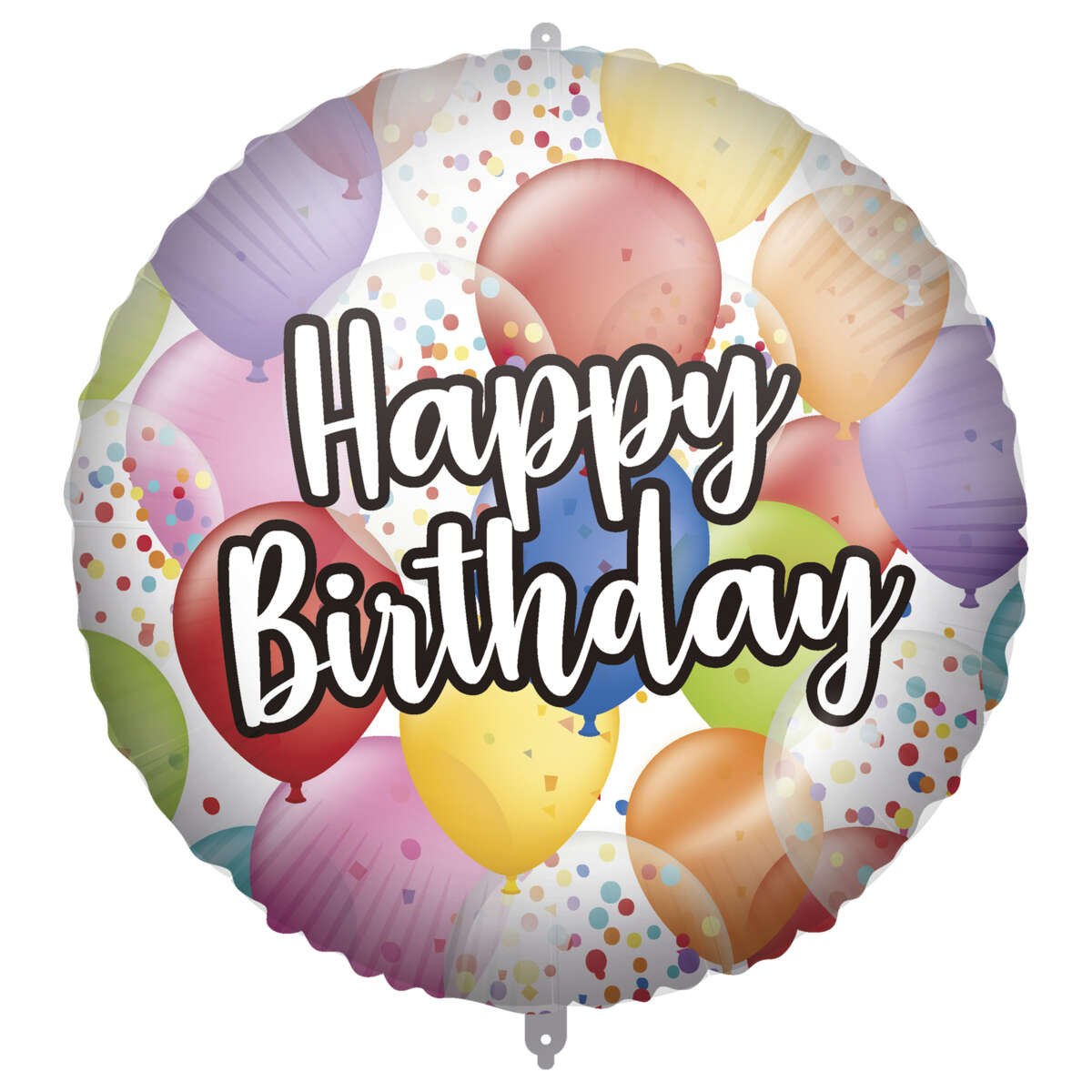 Folieballong Happy Birthday ø: 46 cm
