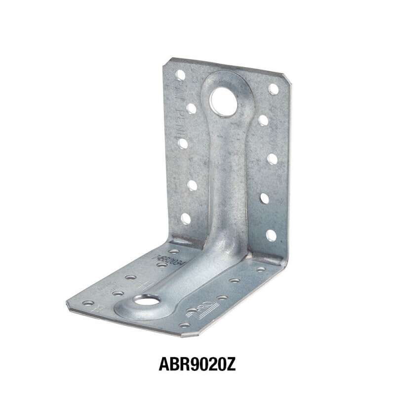 ABR9020Z Vinkelbeslag 88X88X2,0X65mm med ribbe