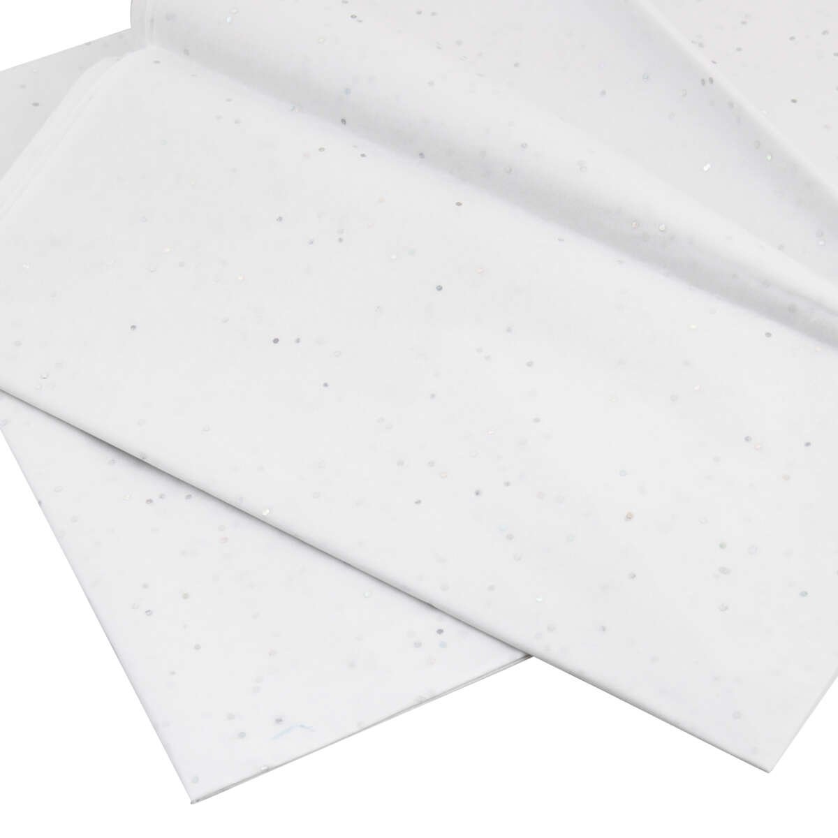 Silkepapir med glitter 6pk