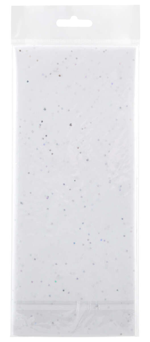 Silkepapir med glitter 6pk