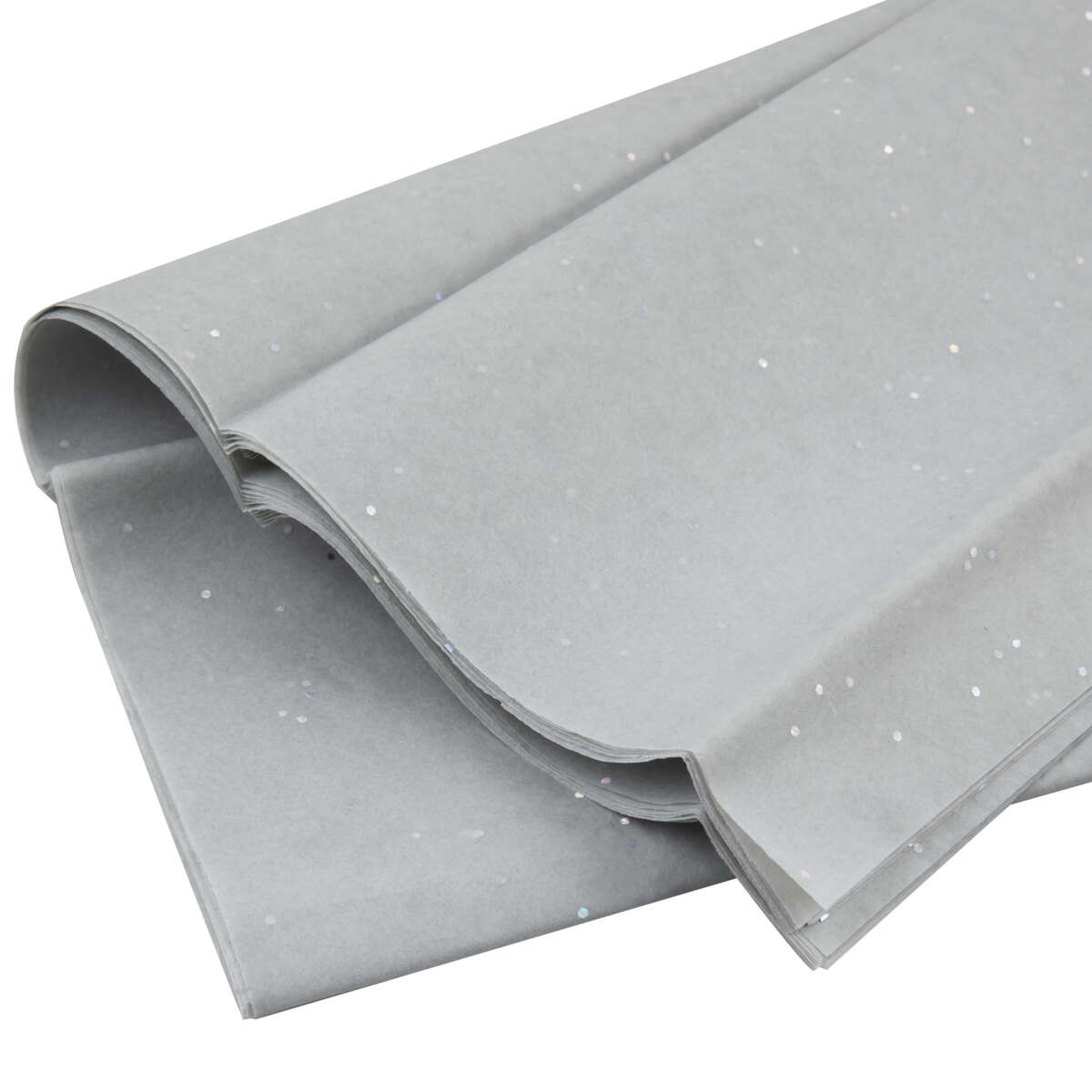 Silkepapir med glitter 6pk