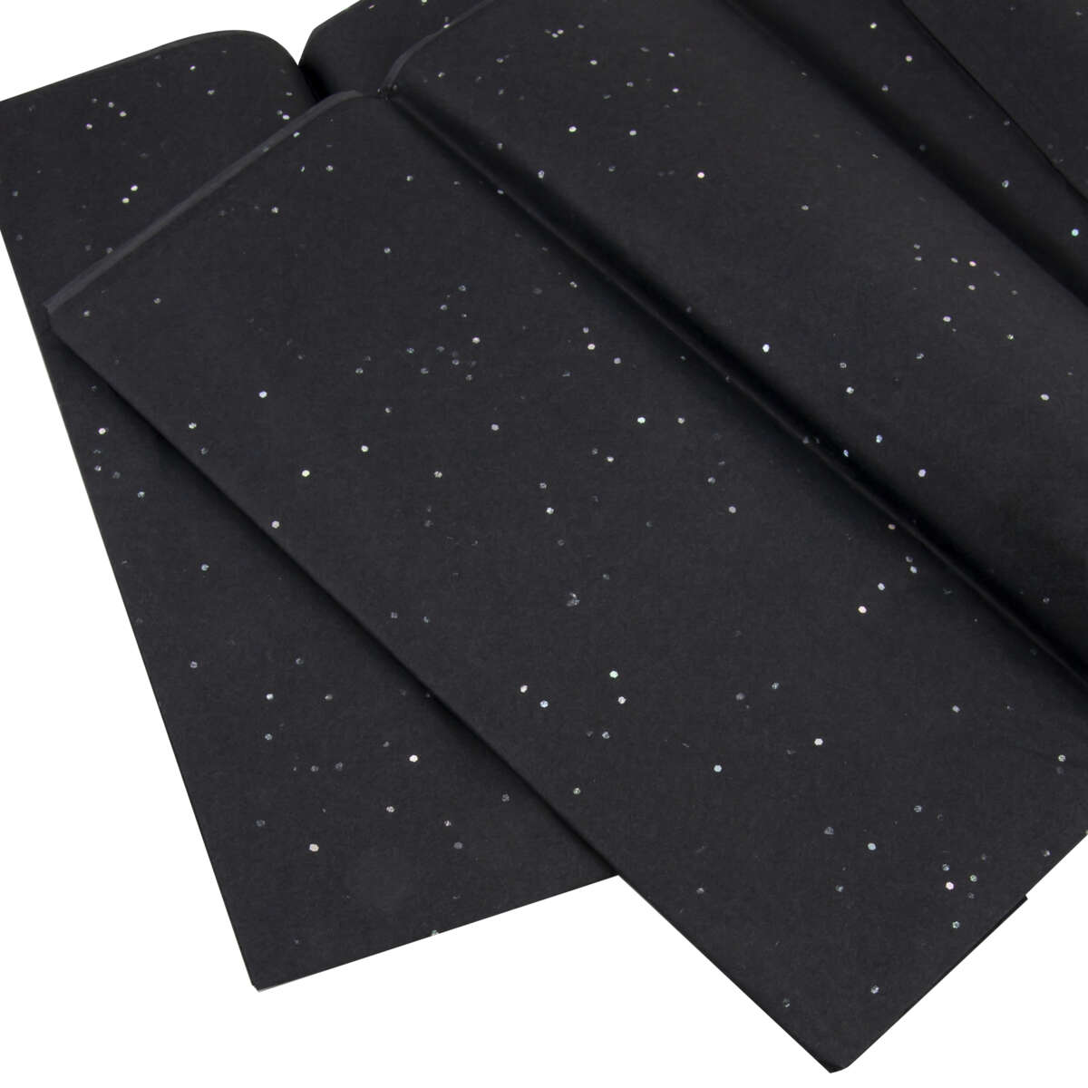 Silkepapir med glitter 6pk