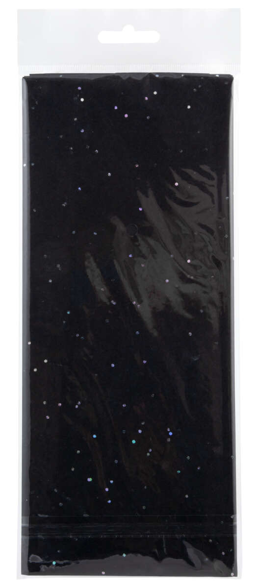 Silkepapir med glitter 6pk