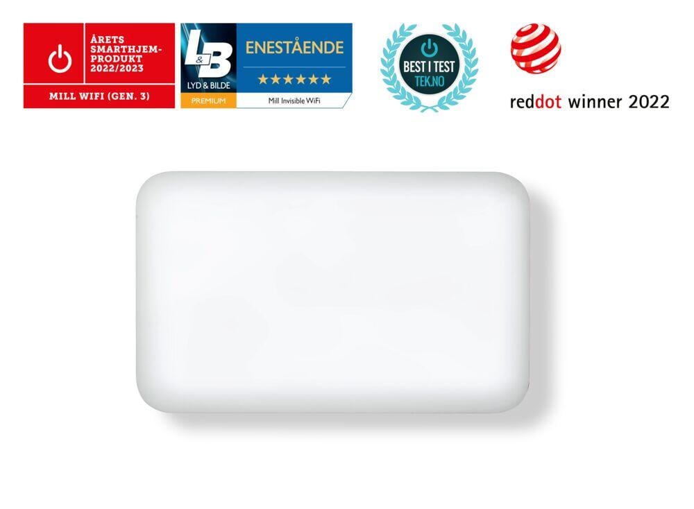 Mill Invisible WiFi Gen 3 600W panelovn