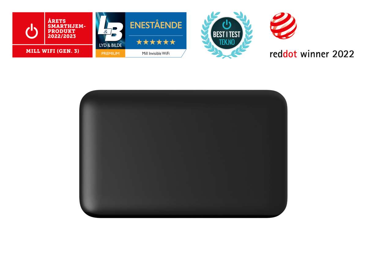 Mill Invisible WiFi Gen 3 600W panelovn