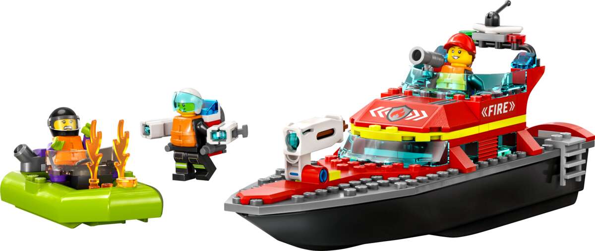 LEGO® City Brannvesenets redningsbåt 60373