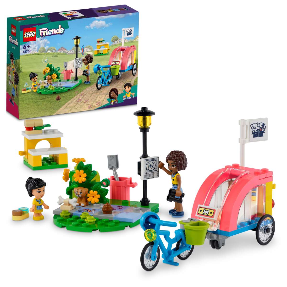 LEGO® Friends Redningssykkel for hunder 41738
