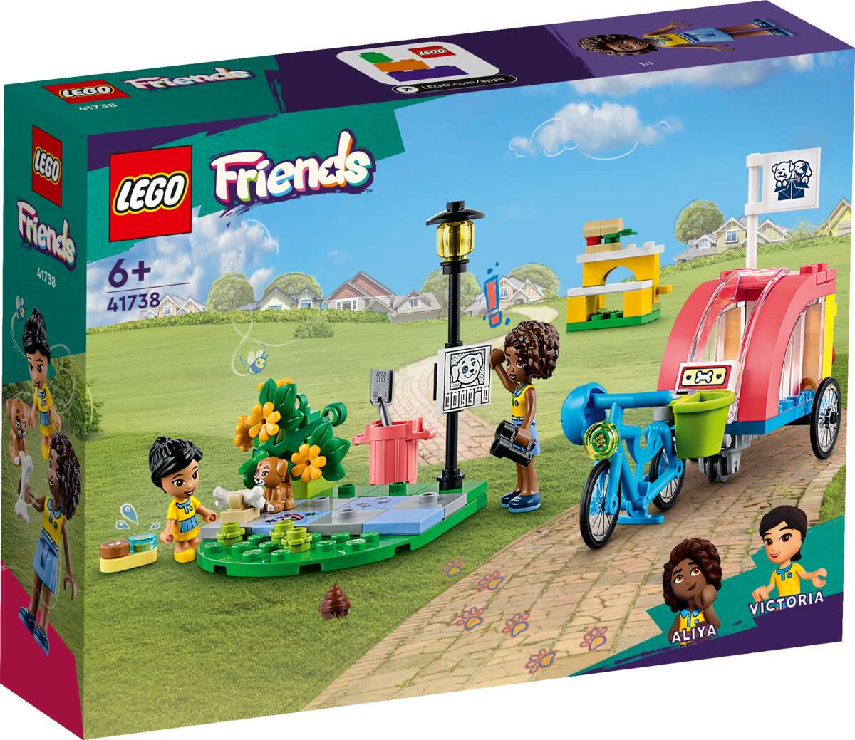 LEGO® Friends Redningssykkel for hunder 41738