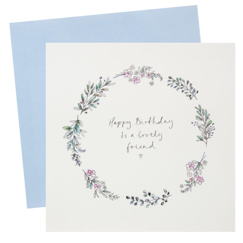 Kort Happy Birthday to a lovely friend