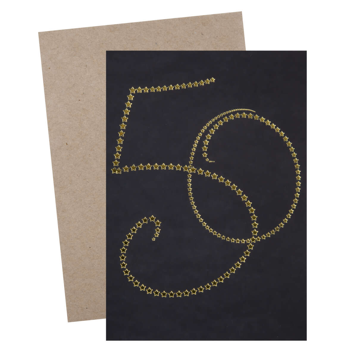 Kort 50 år Sort/gull