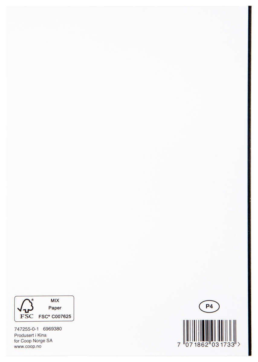 Kort 50 år Sort/gull