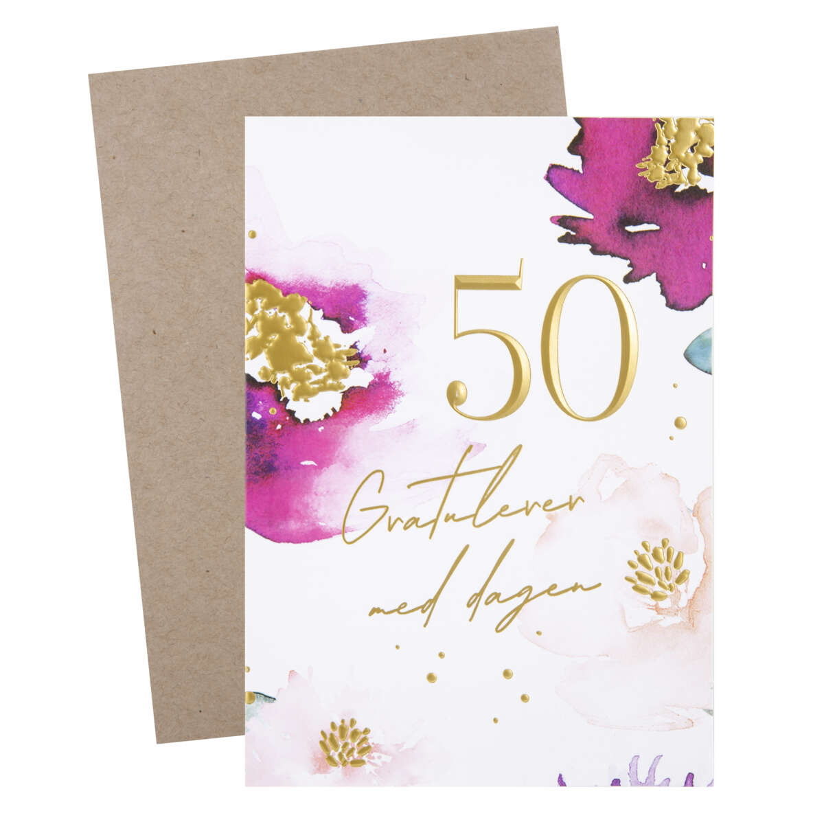 Kort 50 år Gratulerer med dagen