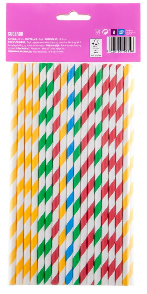 Sugerør 50pk