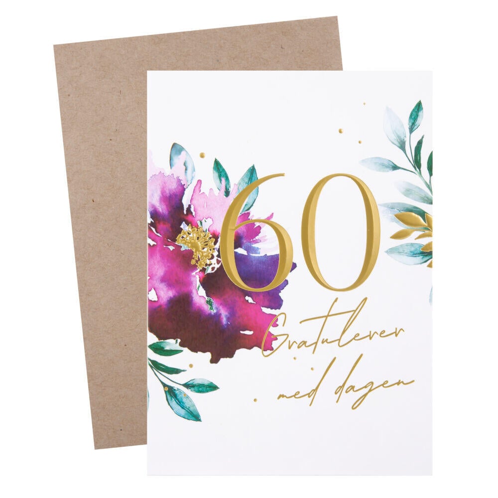 Kort 60 år Gratulerer med dagen