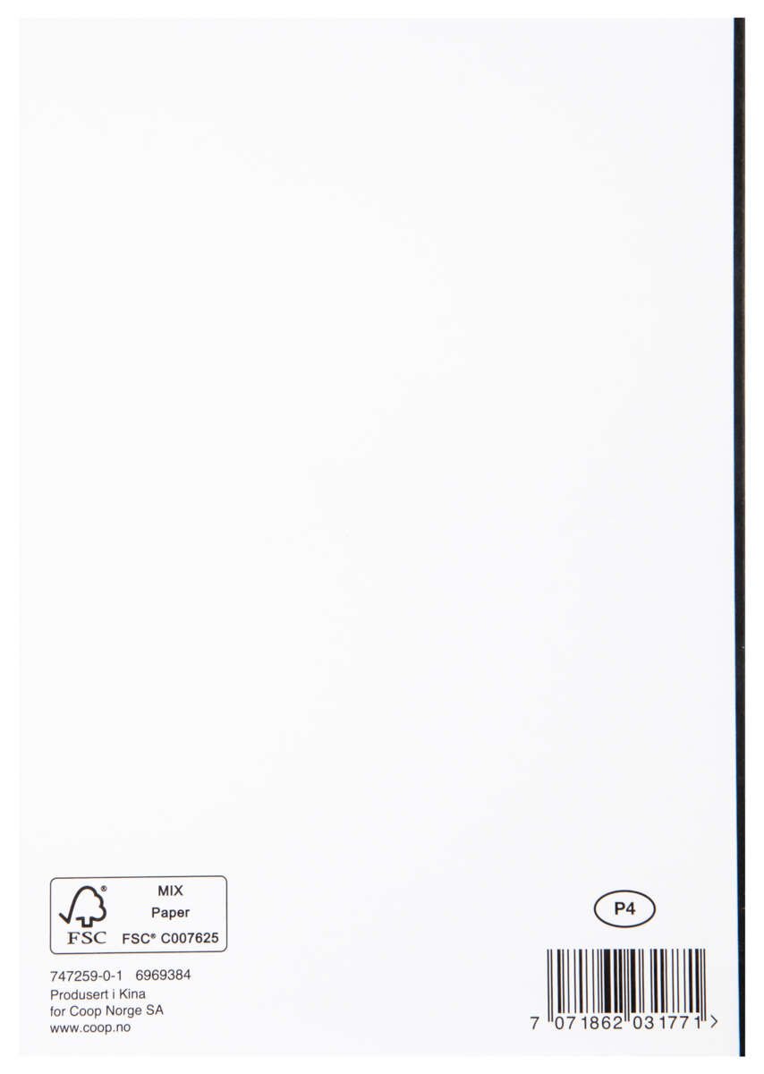 Kort 70 år Sort/gull