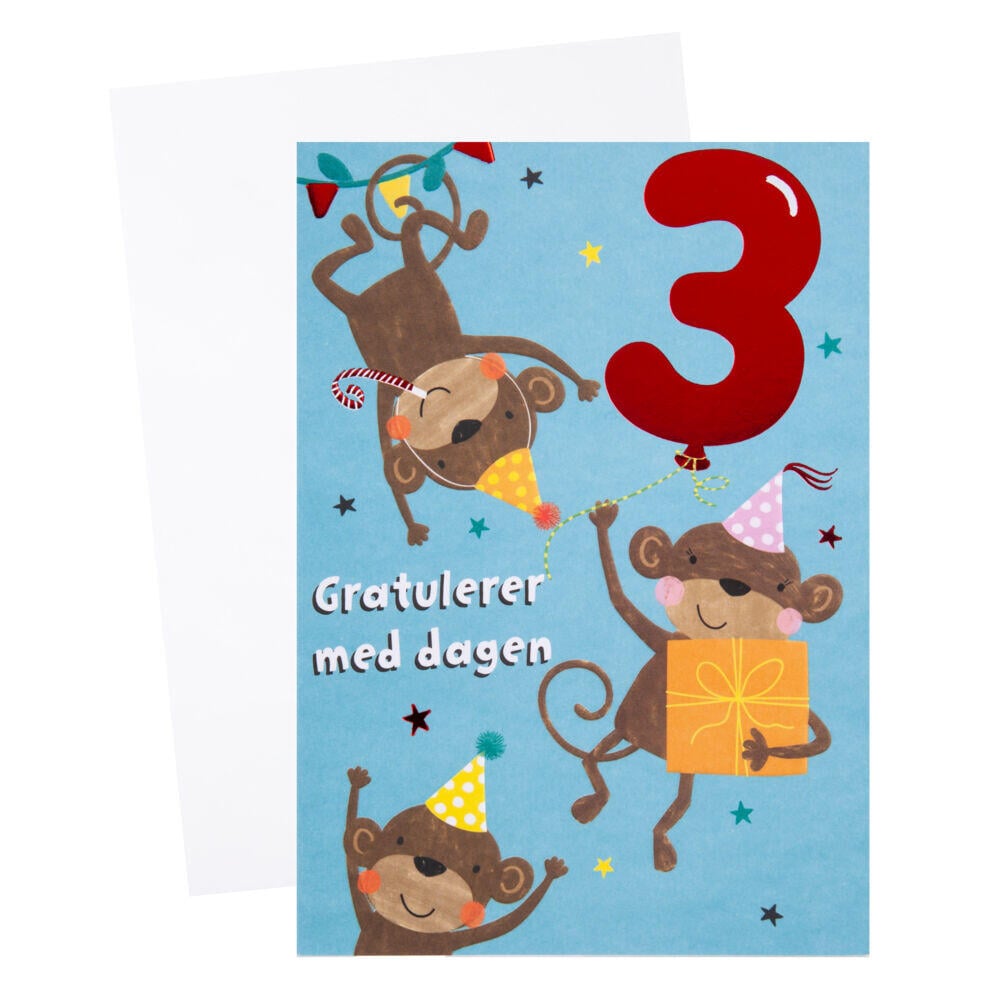 Kort 3 år Apekatter